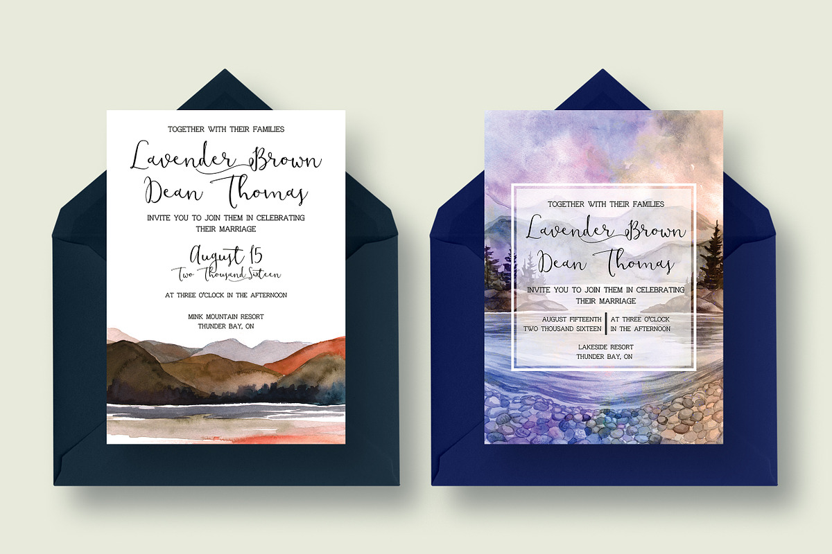 Landscape Invitation Collection, an Invitation Template by Knotted Design (Photo 2 of 7)