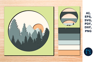 Layer Forest SVG Cricut Bundle SVG