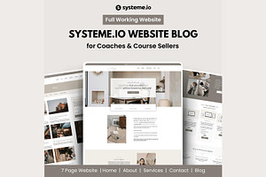 Systeme.io Neutral Sands Blog, a Landing Page Template by Hayley's Digital Hub