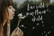 SpringRain SVG watercolor brush font, a Script Font by Angele Kamp (Thumbnail 2 of 9)