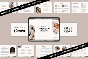 Client Welcome Packet Canva Template