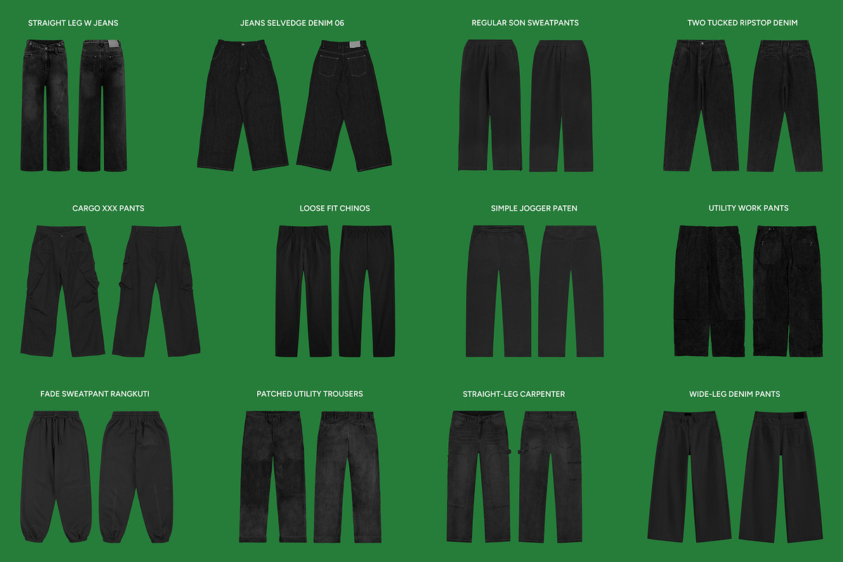 Urbanwear Apparel Templates, a Bottom Mockup by AtelierDuVow (Photo 8 of 10)