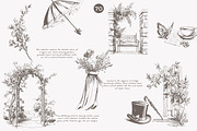 vintage clipart victorian sketch set, a Decorative Illustration by Patishop Art (Thumbnail 5 of 10)