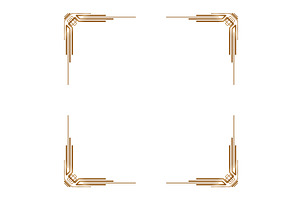 Art deco frame. Artwork, an Illustration by Things for designers