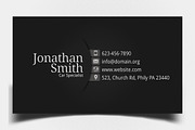 Black-Grey Personal Business Card, a Business Card Template by Aabhaas (Thumbnail 2 of 5)
