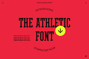 THE ATHLETIC FONT, a Serif Font by THE BOLD FONT. (Thumbnail 2 of 18)