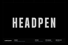 Headpen Cyrillic & Greek Typeface