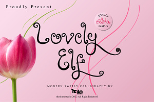 Lovely Elf - Swirly Font