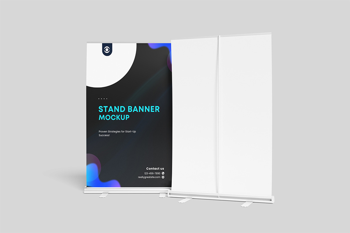 Stand Banner Mockup, an Advertising Mockup by swsi-studio (Photo 5 of 5)