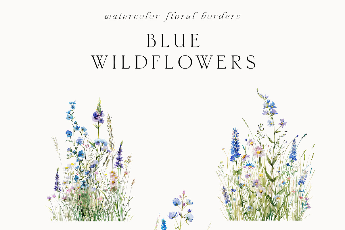 Waterolor Floral Borders Bundle, a Decorative Illustration by Lana Elanor (Photo 7 of 97)