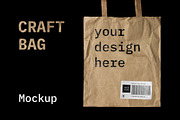 Craft Bag Mockup, a Books & Magazine Mockup by BULBFISH (Thumbnail 1 of 7)