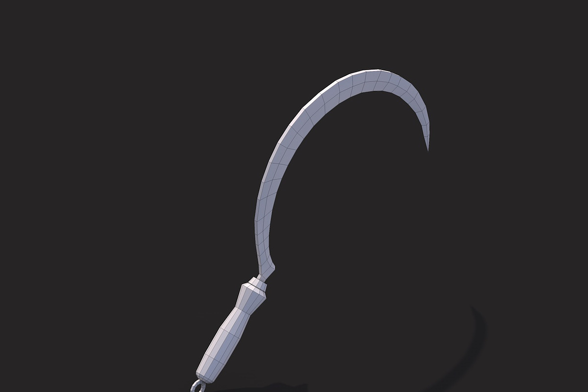 Low Poly Sickle, an Object 3D Model by CreativeeArt
