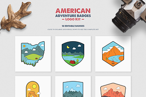 American Adventure Badges Logo Kit