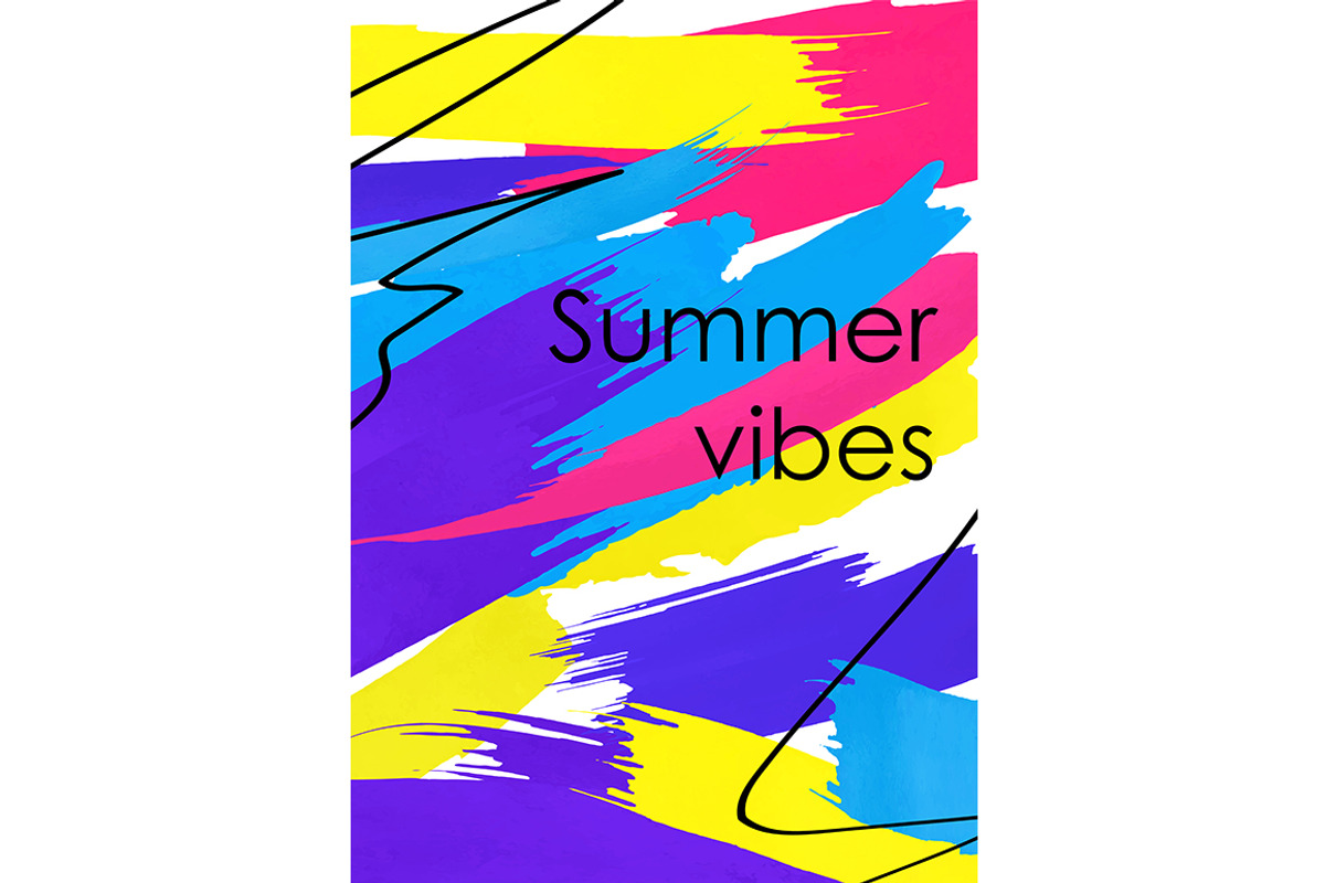 Summer vibes inscription banner, a Brochure Template by IMG Visuals