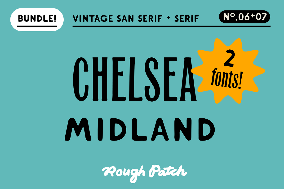Vintage Font Bundle, a Font by Rough Patch Studio (Photo 1 of 15)