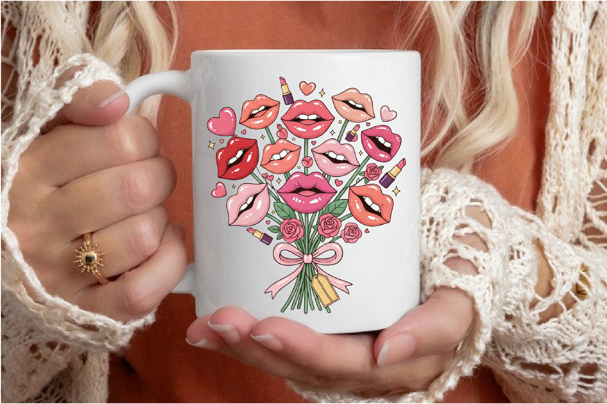 Valentine Kiss Png, Kiss Coquette, an Illustration by Designking (Photo 6 of 6)