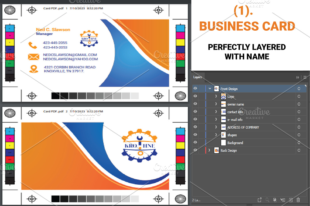 Modern Electronics Stationery Design, a Stationery Template by Design Fusion (Photo 2 of 4)