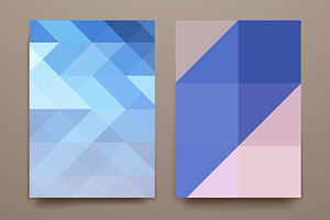 Set Of Geometric Background Template