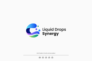 Liquid Drop Colorful Logo