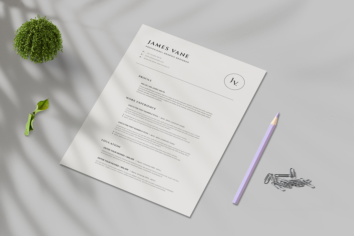Minimal Resume | Canva , InDesign, a Resume Template by Design_Slide (Photo 4 of 5)