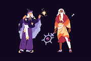 Old wizards, magician, sorcerers set, a Person Illustration by PaperTrident (Thumbnail 3 of 6)