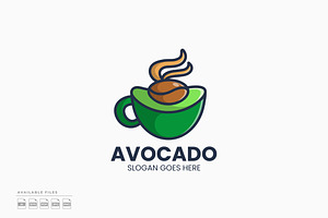 Avocado Coffee Logo, a Branding & Logo Template by Zeer Graphic