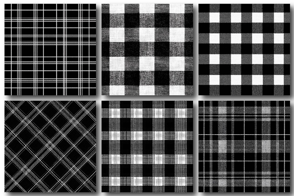 Black White Chec Patterns, a Texture Illustration by DreamPrint404
