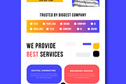 Corporate Landing Page, a Landing Page Template by MightyDesign (Thumbnail 3 of 8)