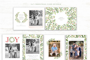 Christmas Card Template Bundle