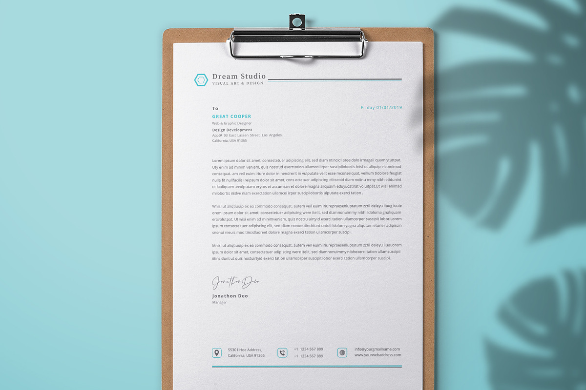 Letterhead, a Stationery Template by TelaTemplates (Photo 7 of 8)
