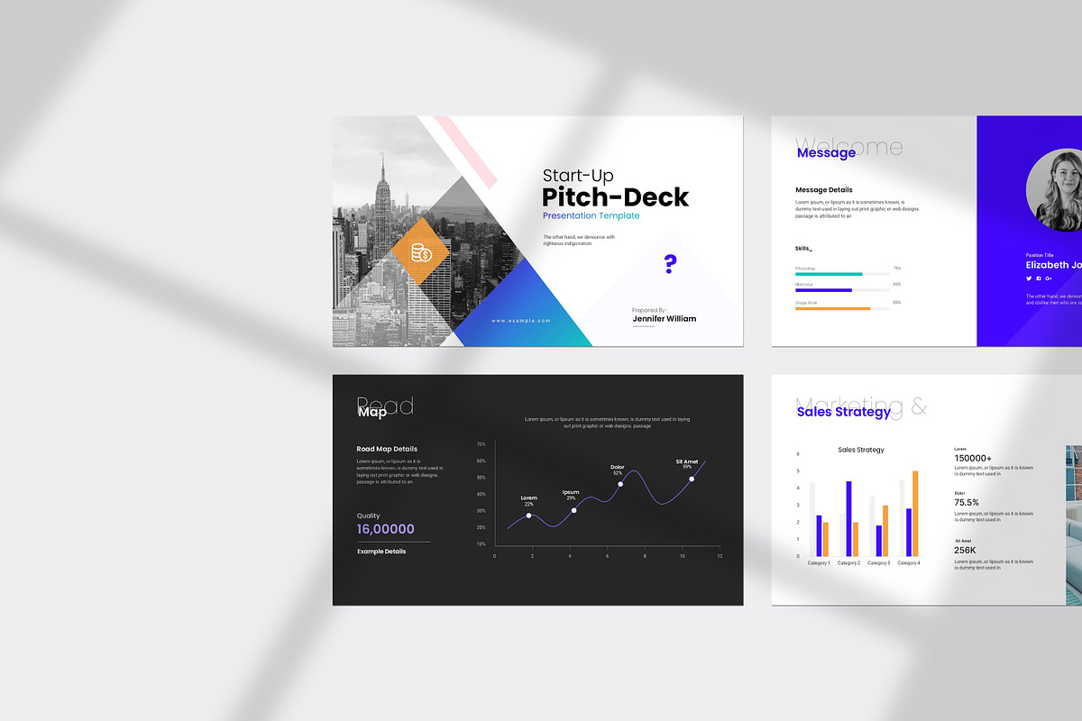 Start Up Pitch Deck PowerPoint preview 2