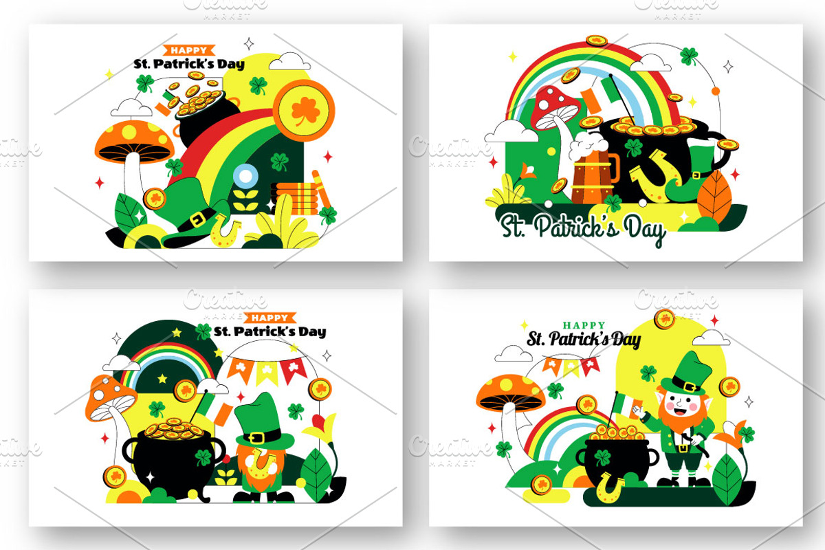 10 St. Patrick's Day Illustration, a Seasonal Illustration by denayunebgt (Photo 3 of 4)