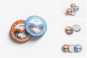Pin Mockup, a Product Mockup by MrLetters