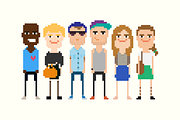 54 Vector Pixel Art characters, a Person Illustration by chewkotski (Thumbnail 2 of 8)
