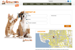 Amazon Pets Shop HTML Template