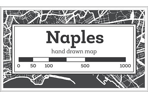 Naples Italy City Map