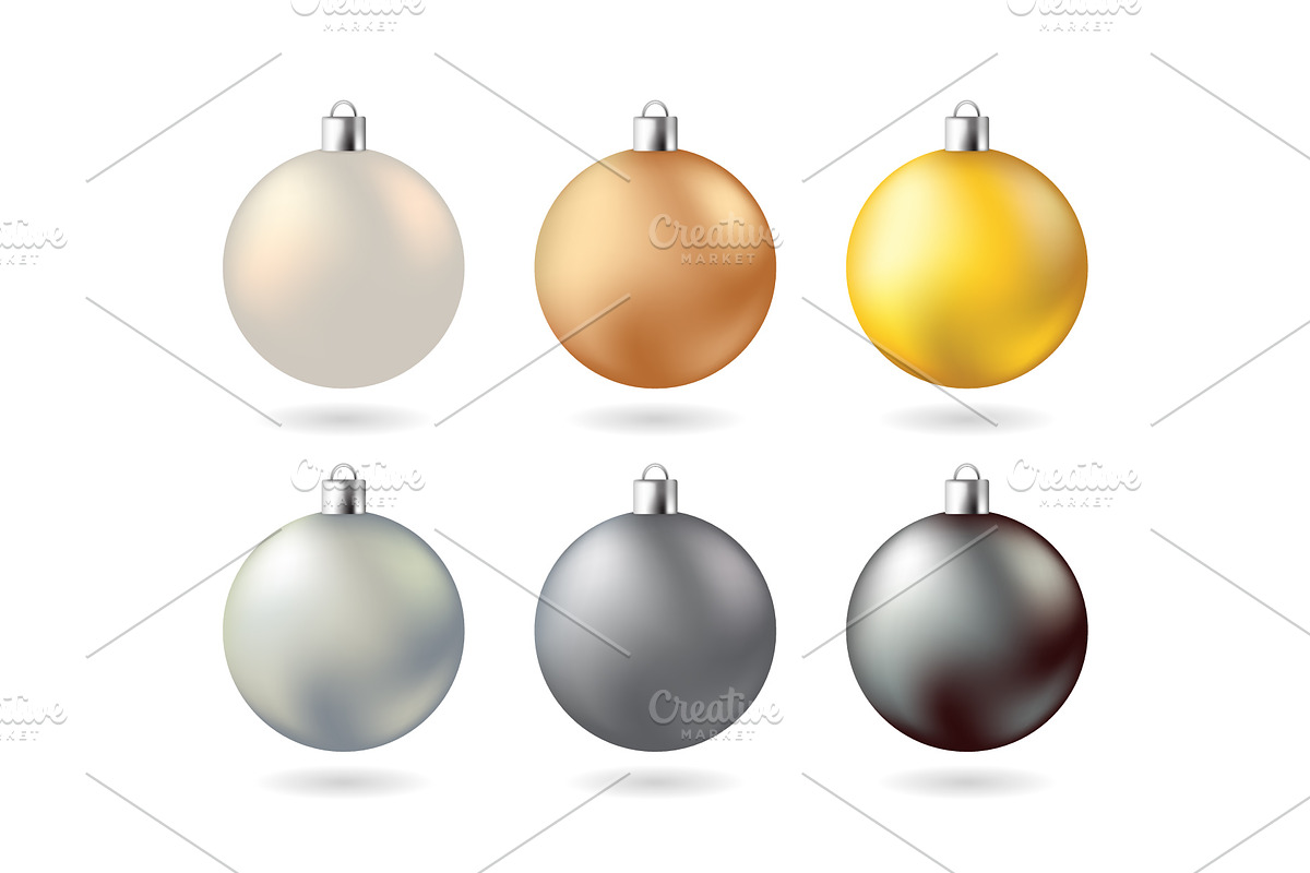 Christmas Balls Vector Objects, an Object Graphic by Plaid4You (Photo 3 of 5)