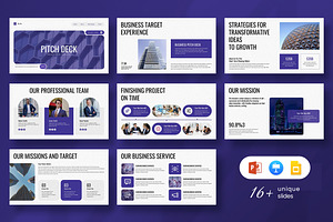Pitch Deck Presentation Template, a Presentation Template by Pradaxa