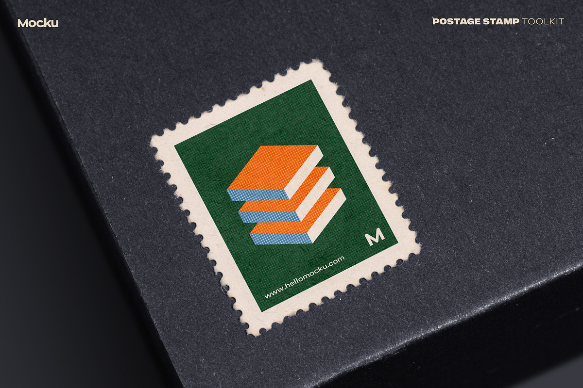 Postage Stamp Toolkit, a Packaging Mockup by Mocku (Photo 13 of 22)