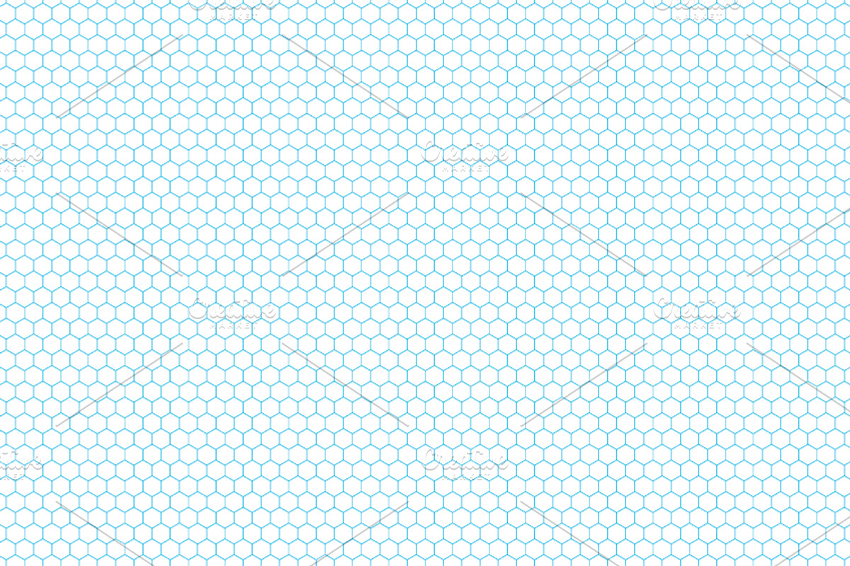 Cyan color hexagon grid, a Texture Graphic by BestPics