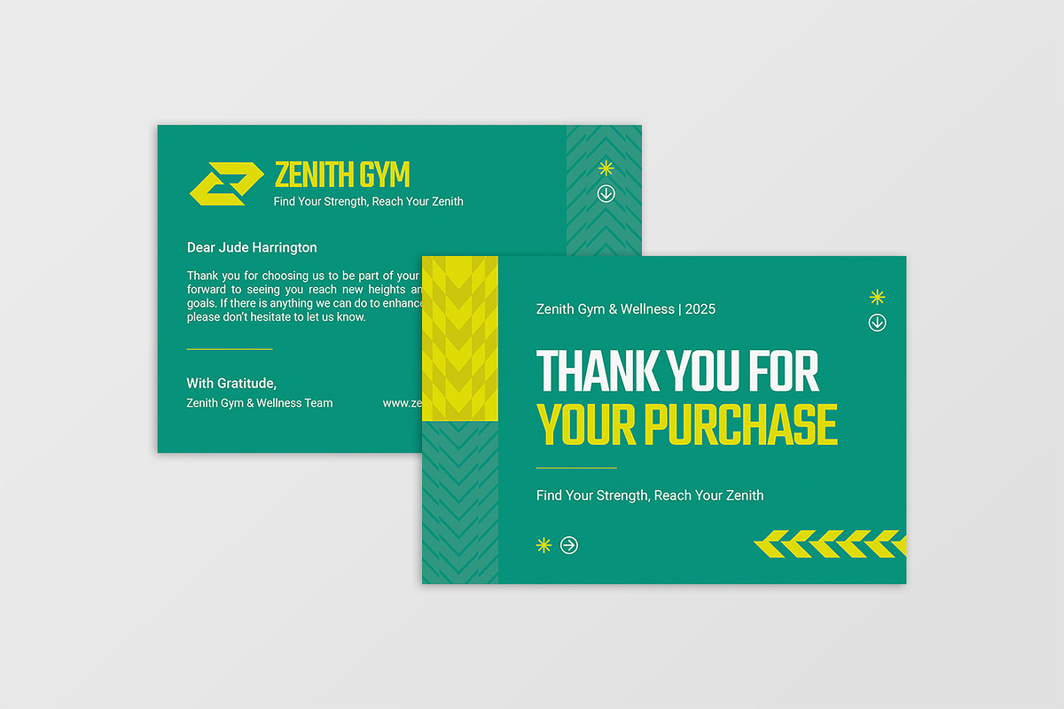 Zenith - Thank You Card, a Print Template by StreaksideStd (Photo 3 of 3)