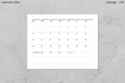 Minimalist Calendar 2024 (InDesign), an Object Graphic by Kessens (Thumbnail 23 of 28)