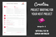 Creative Project Briefing, a Stationery Template by GoodDesignCreation (Thumbnail 1 of 4)