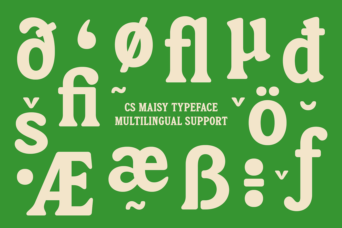 CS Maisy – Retro Font, a Serif Font by Craft Supply Co. (Photo 5 of 8)