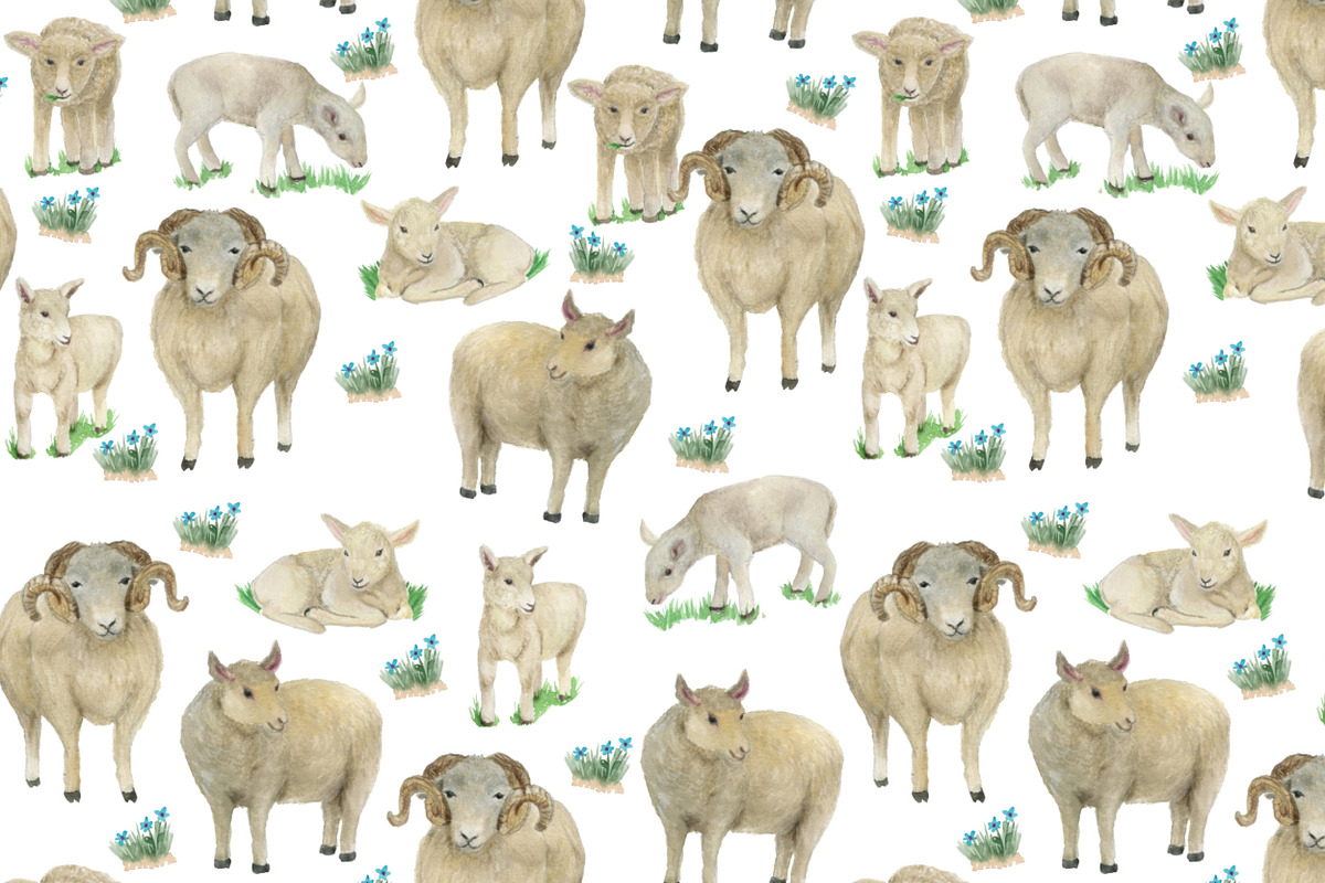 Happy farm patterns, a Pattern Graphic by ramika (Photo 8 of 11)