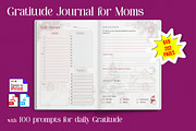 Gratitude Journal Planner for Moms, a Stationery Template by Graphic Template (Thumbnail 2 of 3)