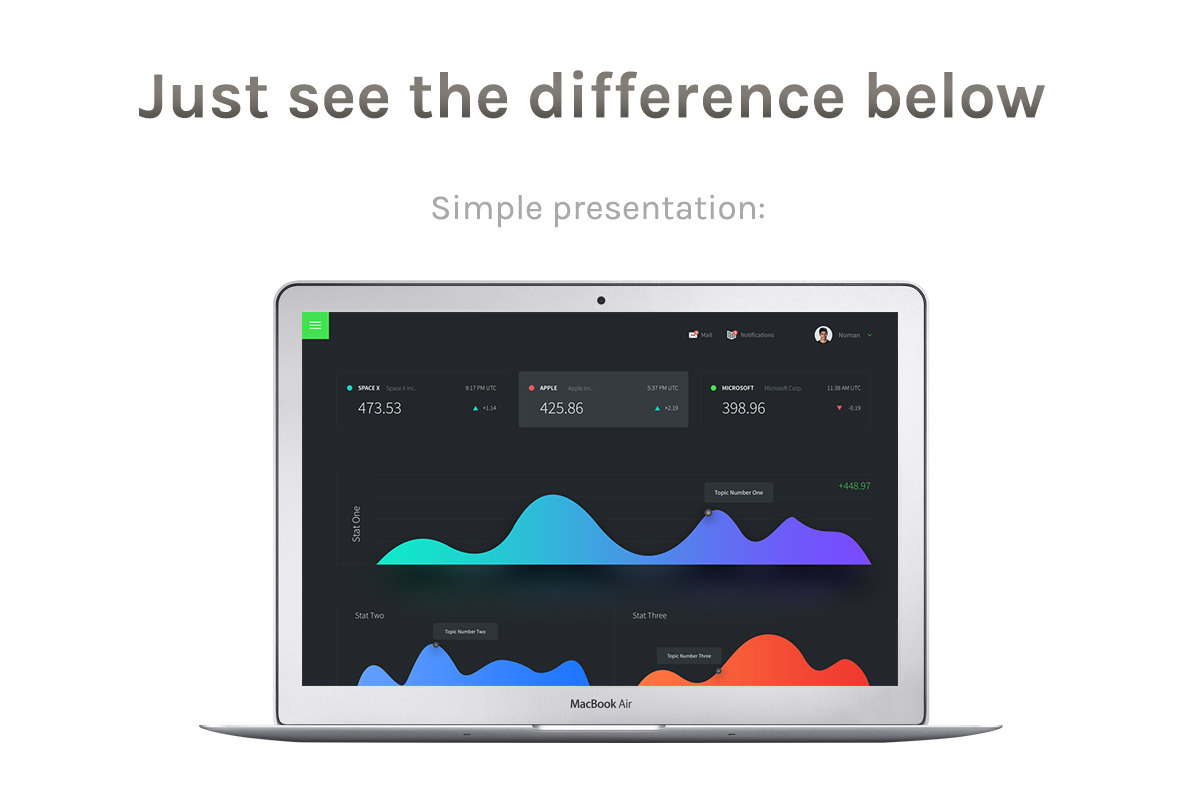 MacBook™ Mockup with a Features List, a Device Mockup by eppearance (Photo 5 of 5)