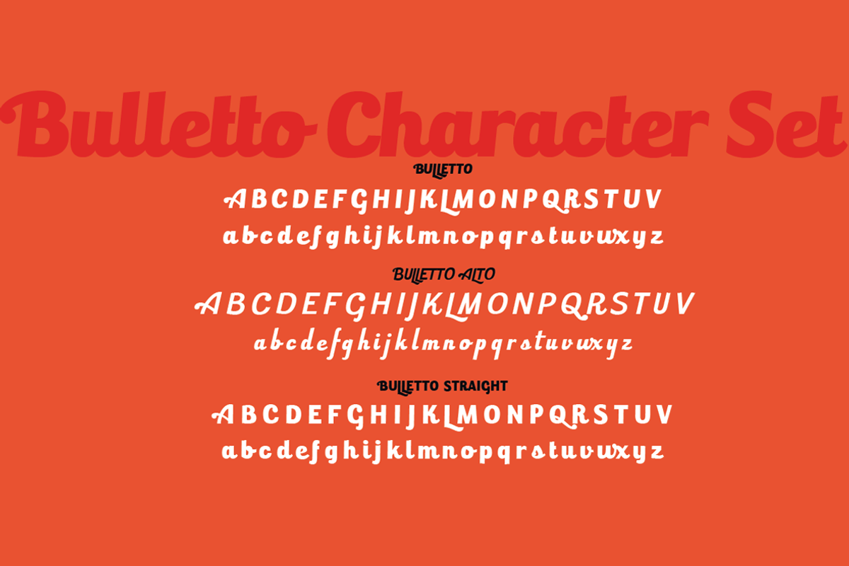 Bulletto - 5 fonts, a Script Font by Zetafonts (Photo 10 of 10)