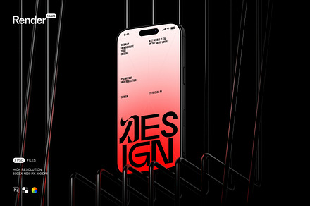 iPhone 16 Pro Mockup Set, an iPhone Mockup by Renderteam
