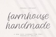 Farmhouse Handmade script font